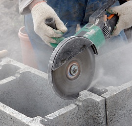 Срез металлических элементов конструкций армирования бетона